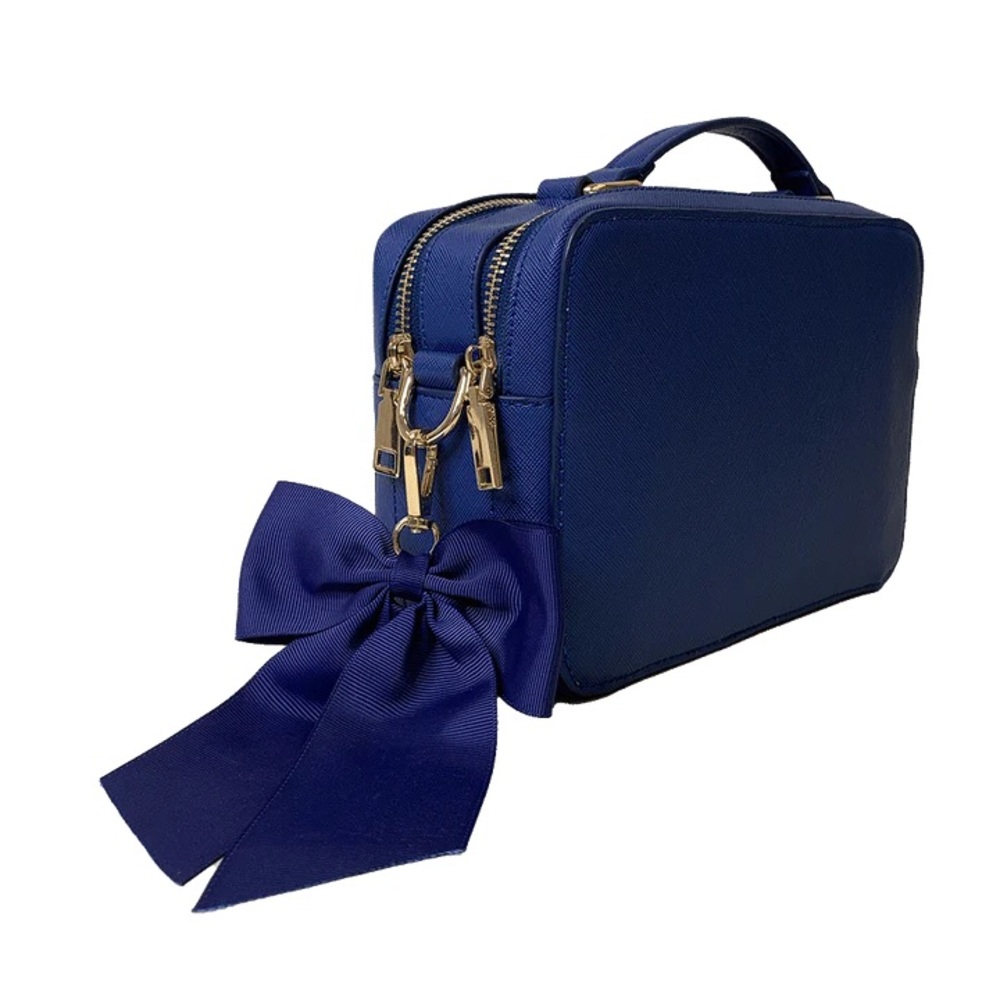 Joanne Navy | Textured Vegan Leather Handbag